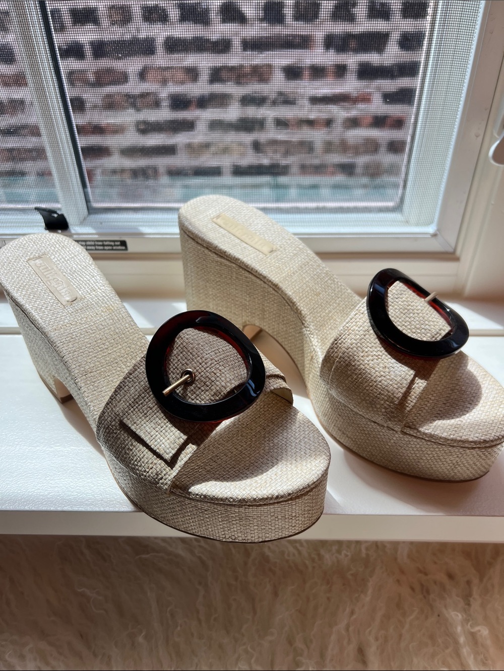 cult gaia Cleia Platform Sandal - Natural - Size 41 (Size 11)